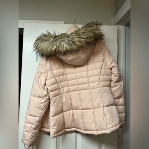 Calvin Klein Women’s Winter Puffer Parka with Fluffy Fur Hood
